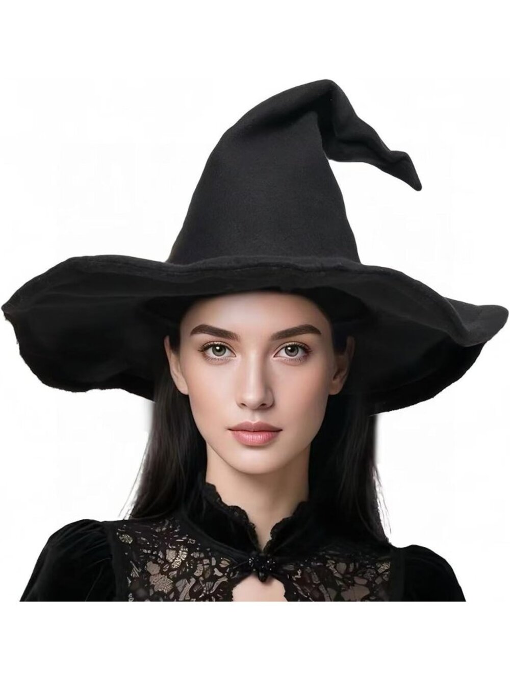 Halloween Black 18IN Wizard Witch Hat Costume For Christmas Masquerade Carnivals